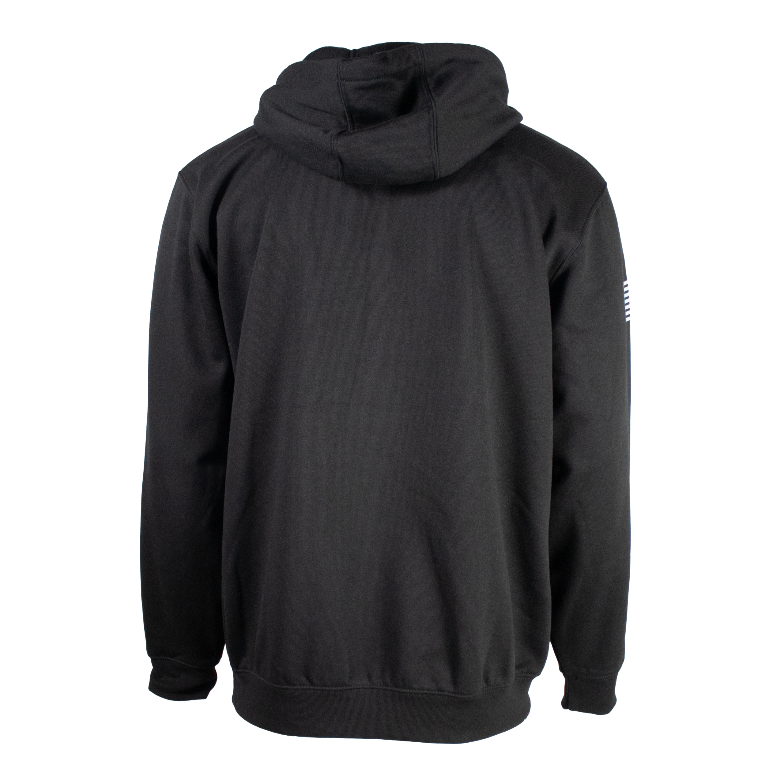 back of a black hoodie